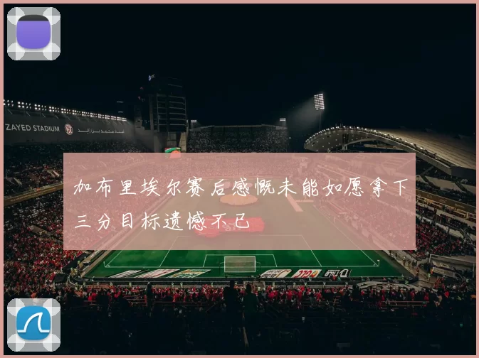 加布里埃尔赛后感慨未能如愿拿下三分目标遗憾不已